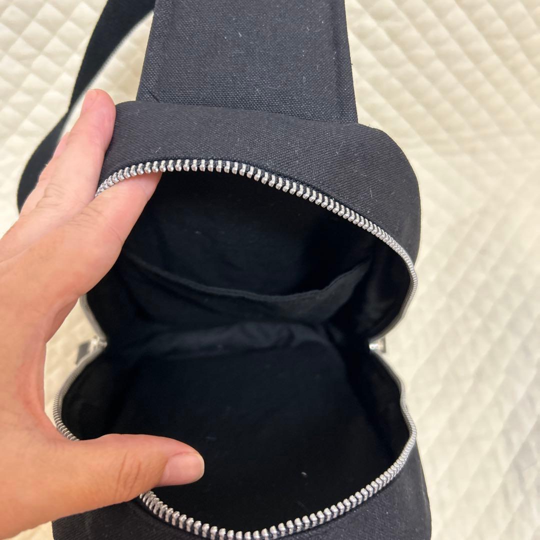 ミナペルホネン　BOXタイプボディバッグ　rosyブルーグリーン　ハンドメイド