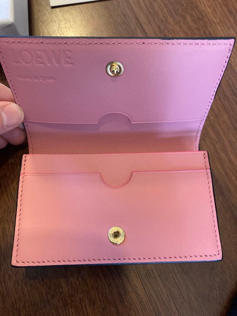 LOEWE 名刺入れ ブラックレザー