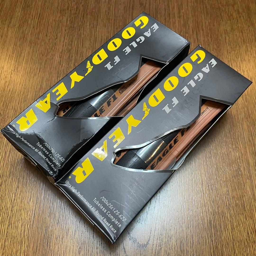 GOODYEAR　EAGLE F1　チューブレス　700×25c　TAN