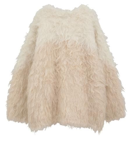 は*ん様 クラネCLANE BI COLOR SHAGGY KNIT CARDI