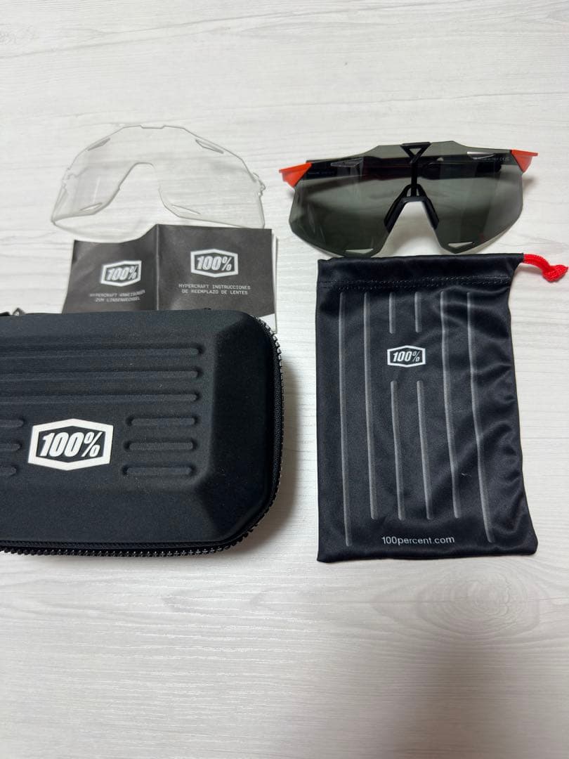 100% HYPERCRAFT サングラス　マットグレー