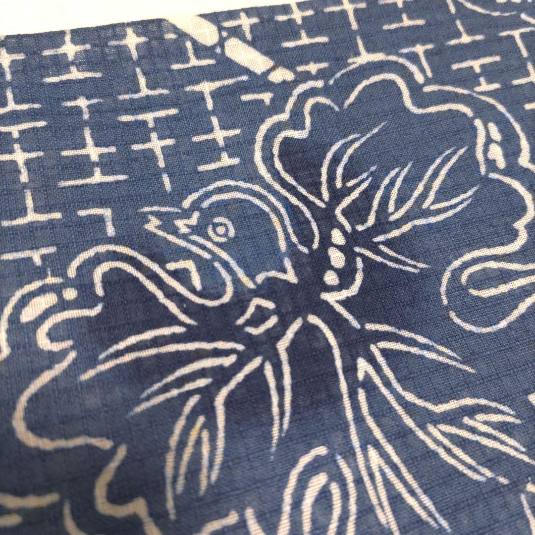 綿紅梅小紋　浴衣　夏着物