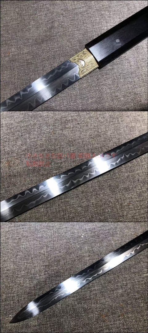 26寸烏木六稜素装唐剣墨攻剣  唐剣  模造刀·模擬刀  居合刀
