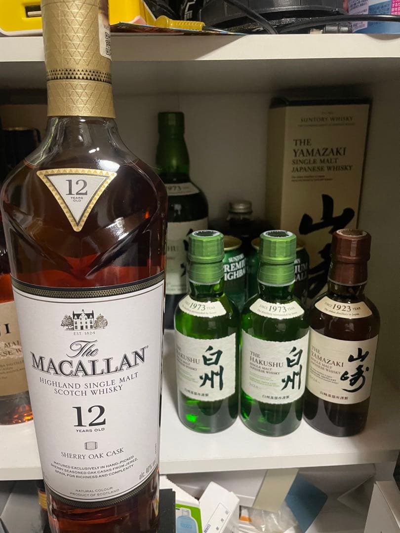 アバフェルディ12年　マッカラン　シェリーオークカスク　白州　山崎