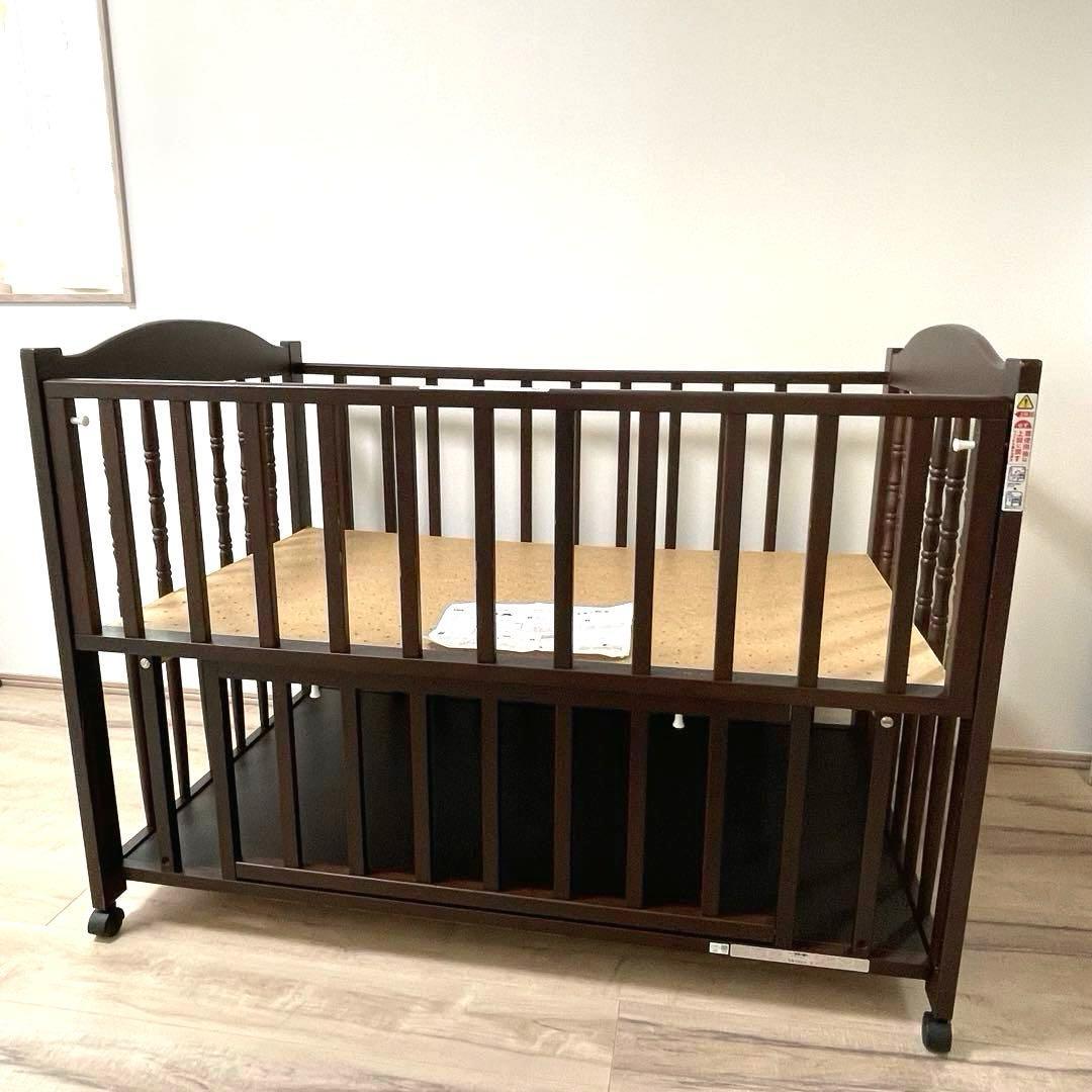 【きれい❣️】石崎家具　スリーピー　ベビーベット　エリーゼ　クラシカルデザイン⭐︎