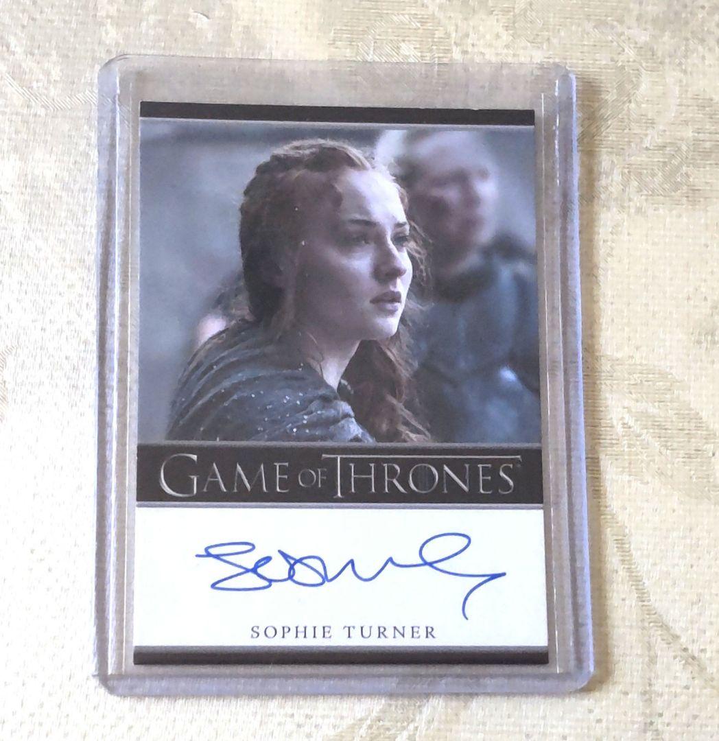 「ゲーム・オブ・スローンズ」ソフィー・ターナー直筆サインカード他 5枚セット