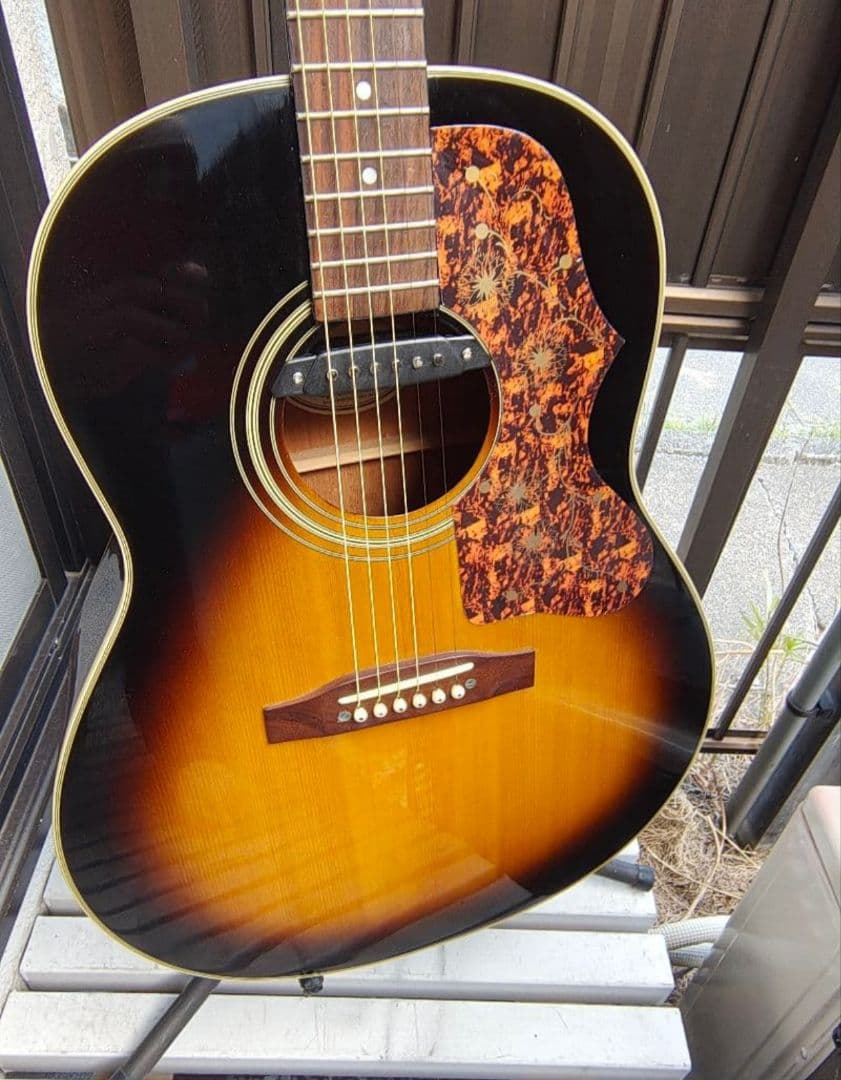 超美品 Epiphone AJ-15 VSB Wピックアップ付エレアコ