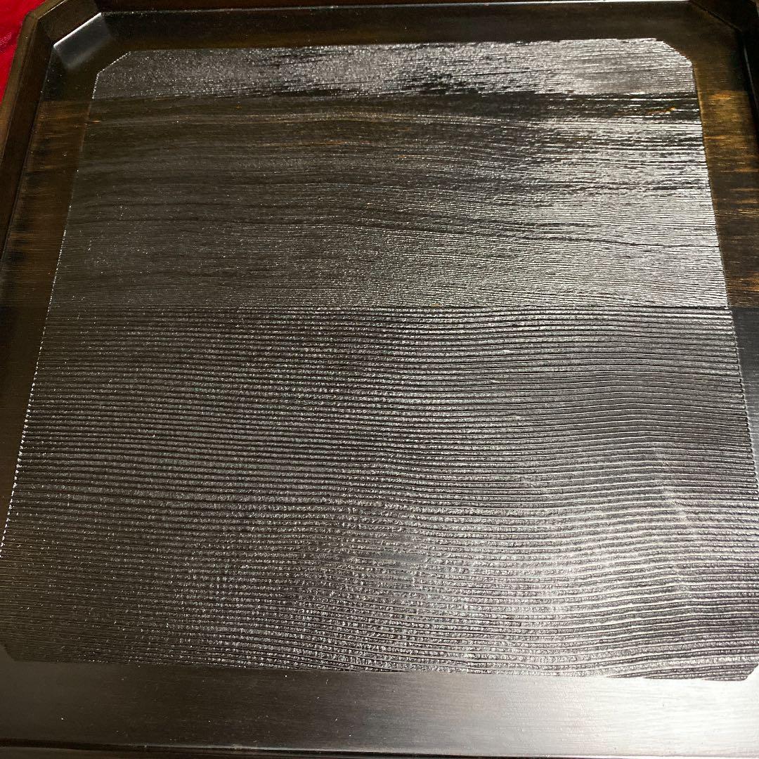 木地路塗　　角切盆