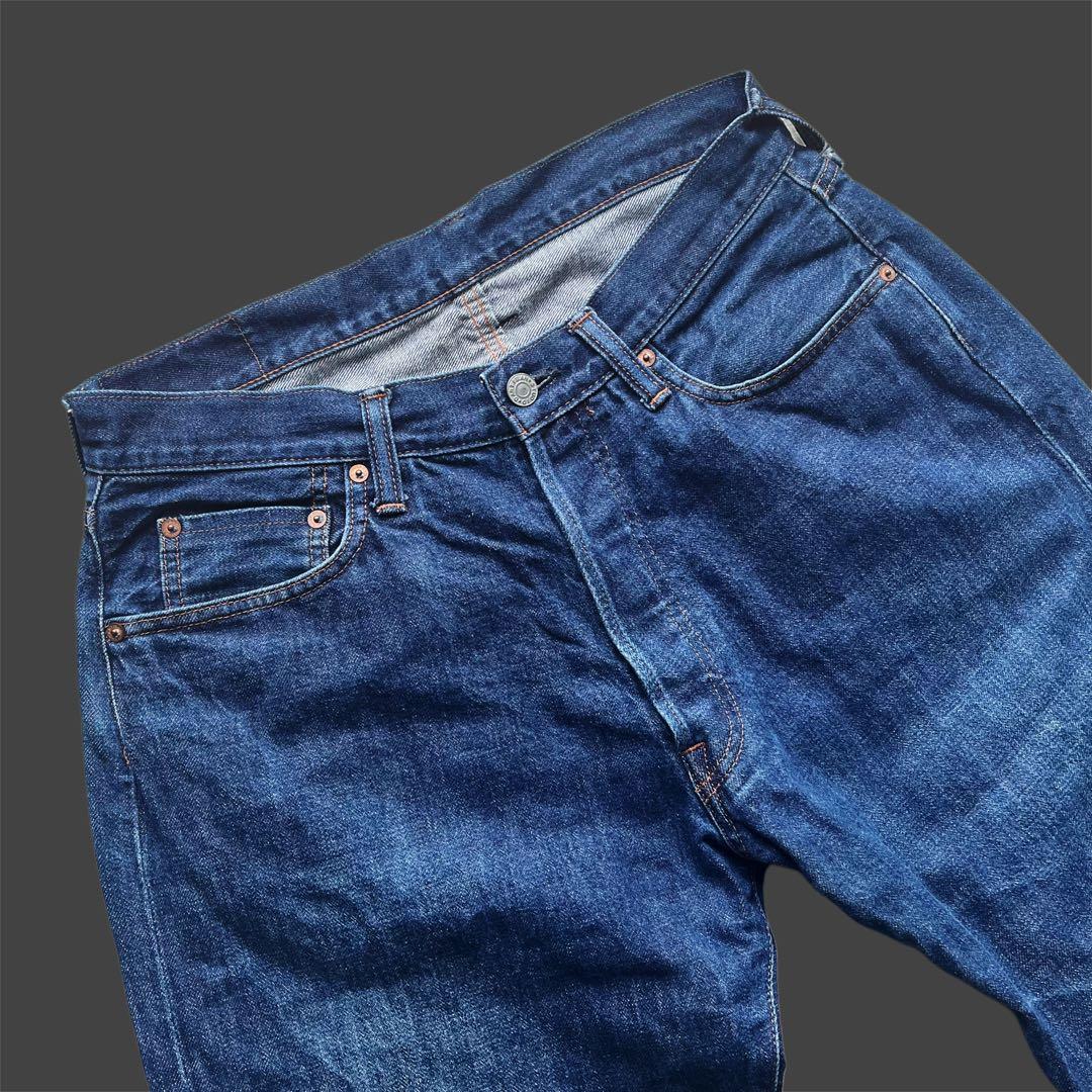 90s \"ダルチザン\" SD-301 極太 花柄ペイント デニムパンツ