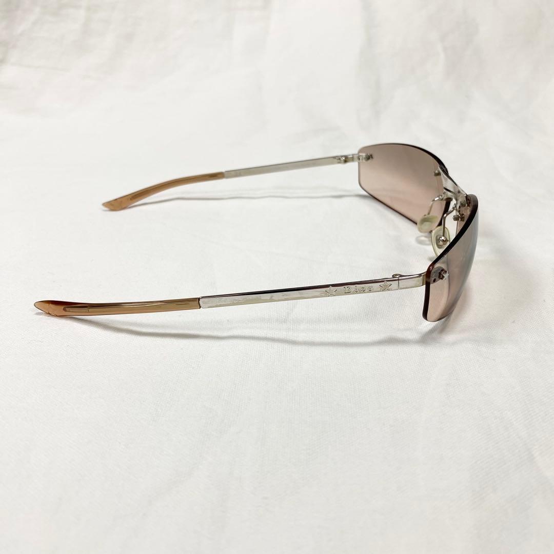 美品✨Christian Dior MINIPOP リムレスサングラス ブラウン