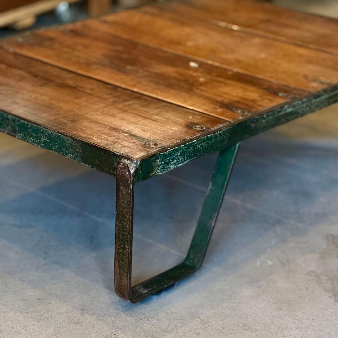 インダストリアル アイアン ローテーブル フランスヴィンテージ1930-40年代