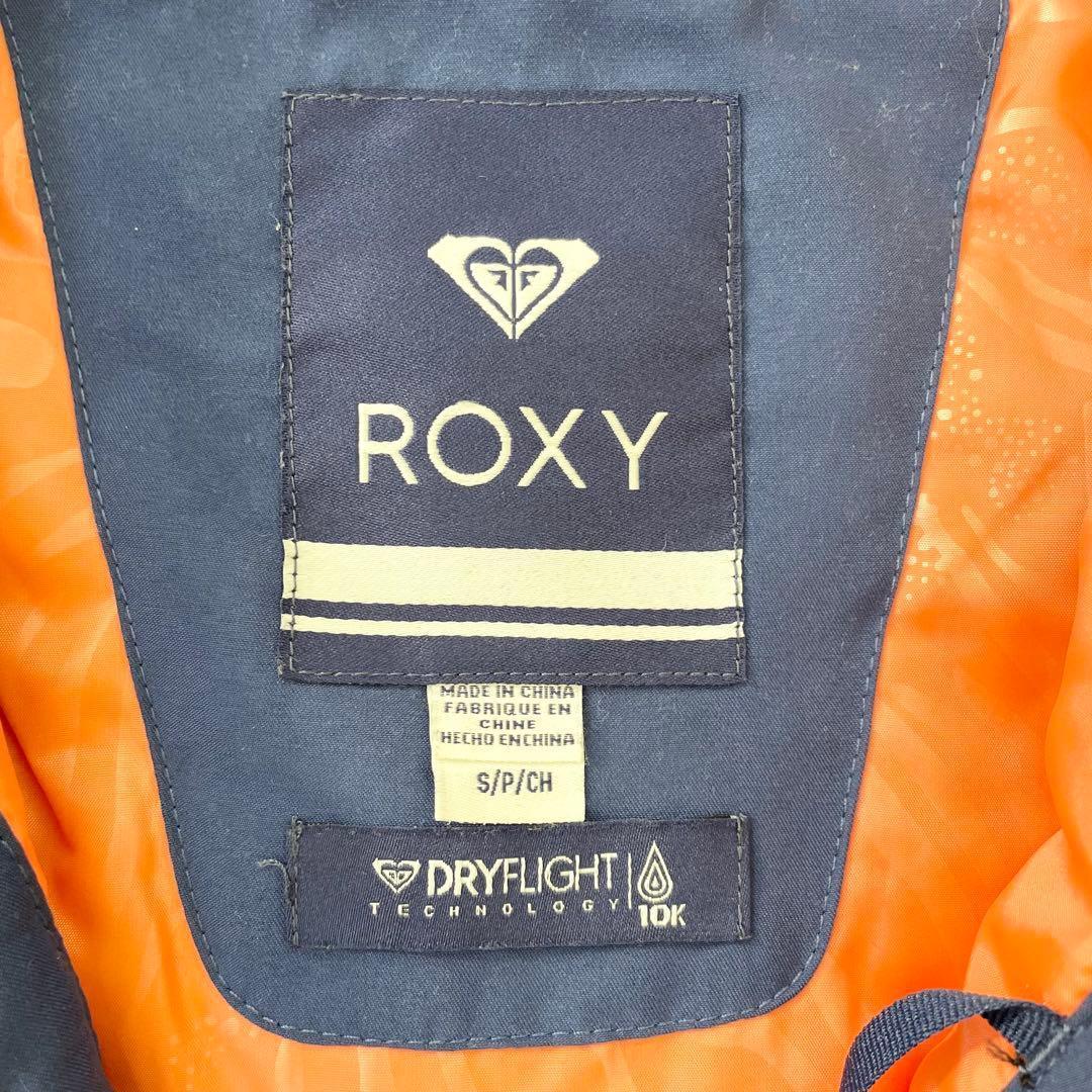 4456 【極美品】ロキシー ROXY ジャケット スノボウェア 花柄 ネイビー