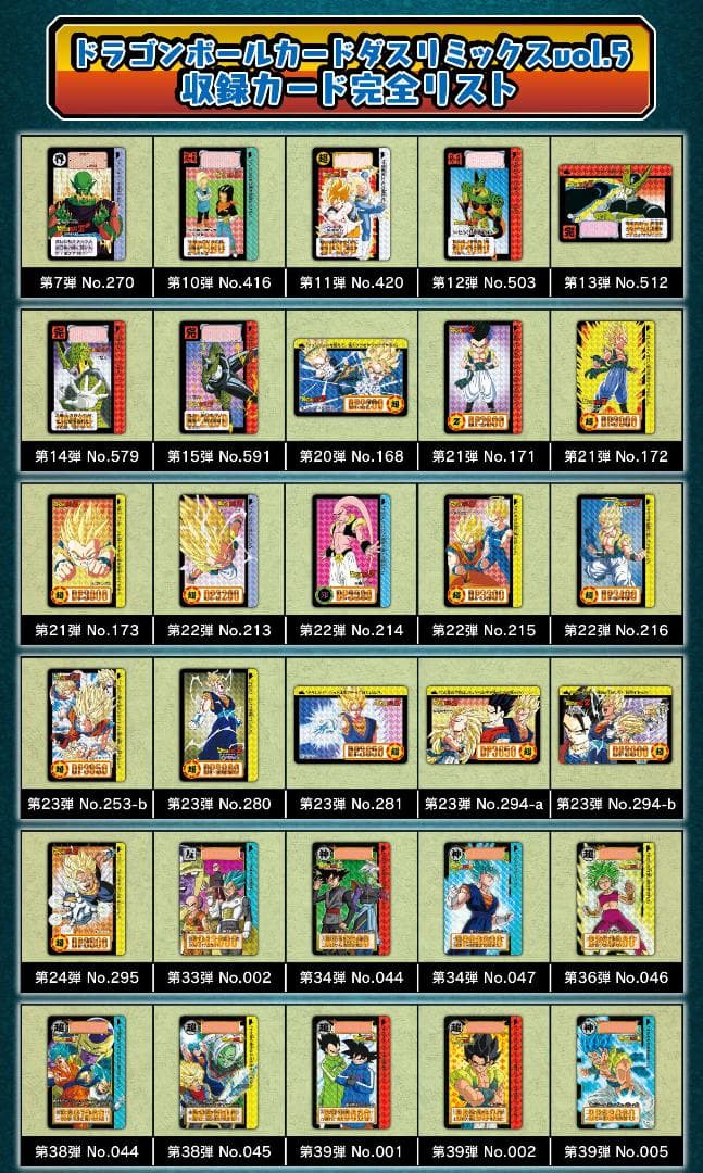 未開封 2025年 ドラゴンボール カードダス リミックス RemixVol.5