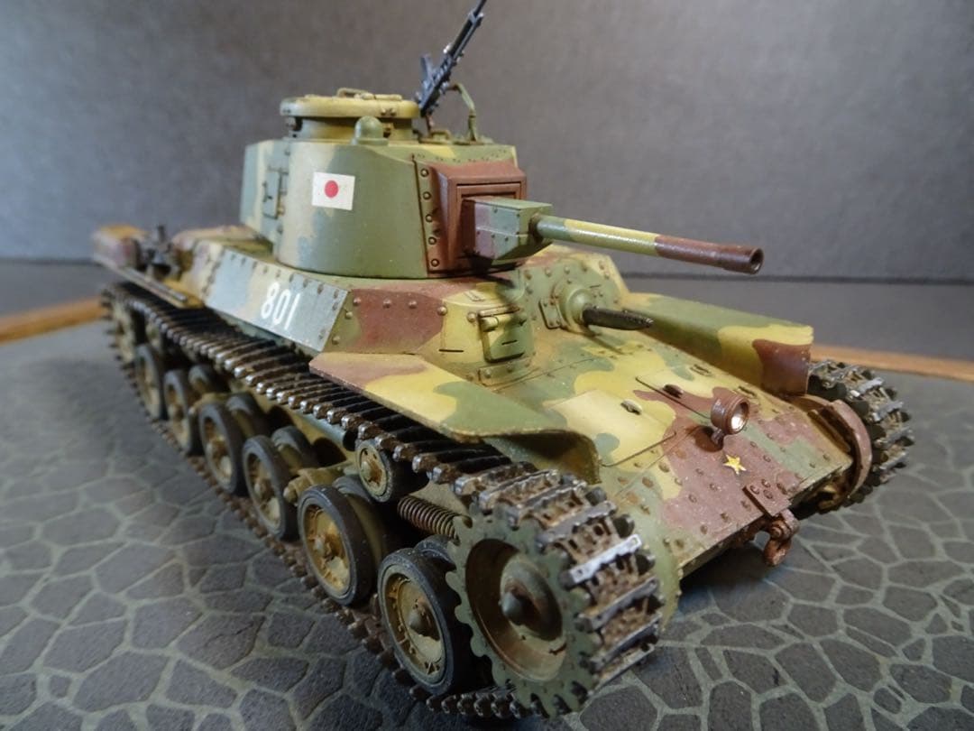 タミヤ1/35 日本陸軍97式中戦車改　戦車プラモデル　完成品