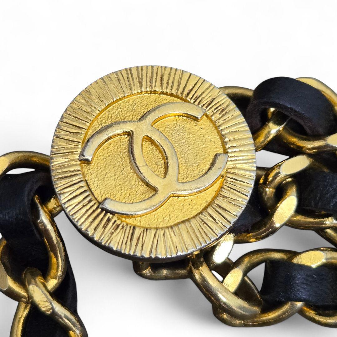 CHANEL シャネル 3連チェーンベルト 1984 CCココマーク ロゴベルト