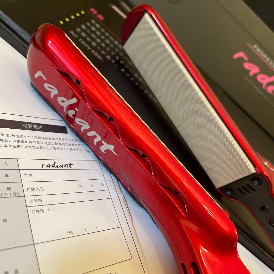 箱あり　ラディアント 28mm ヘアアイロン ストレート 保湿 シルクプレート