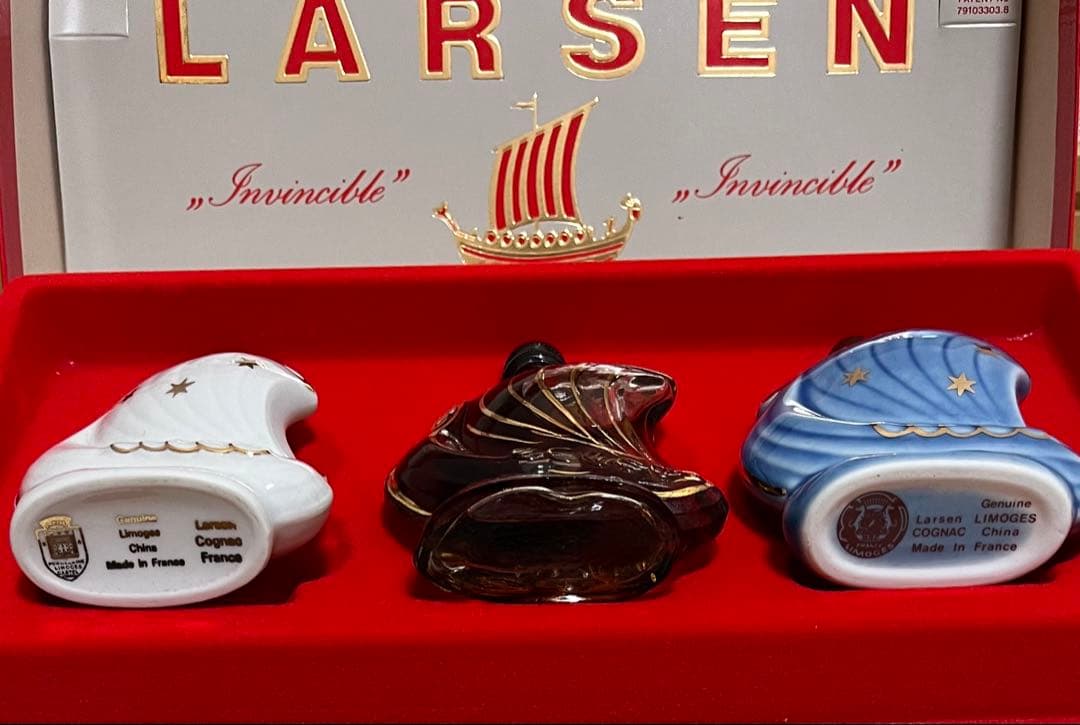 【希少】LARSEN ラーセン コニャック ミニチュアボトル 3本セット 箱付き
