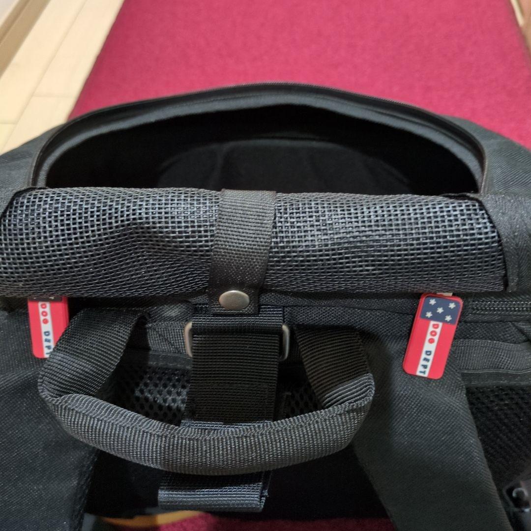 DOG DEPT ブラックキャリーバッグリュック