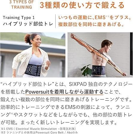 SIXPAD パワースーツ　コアベルト LL 【人気のブラック】