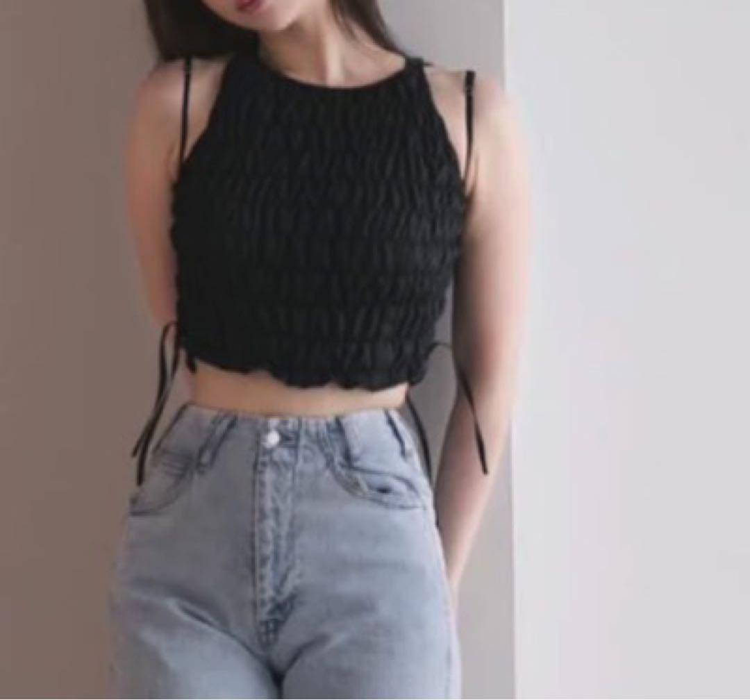 andmary メイシャーリングトップス