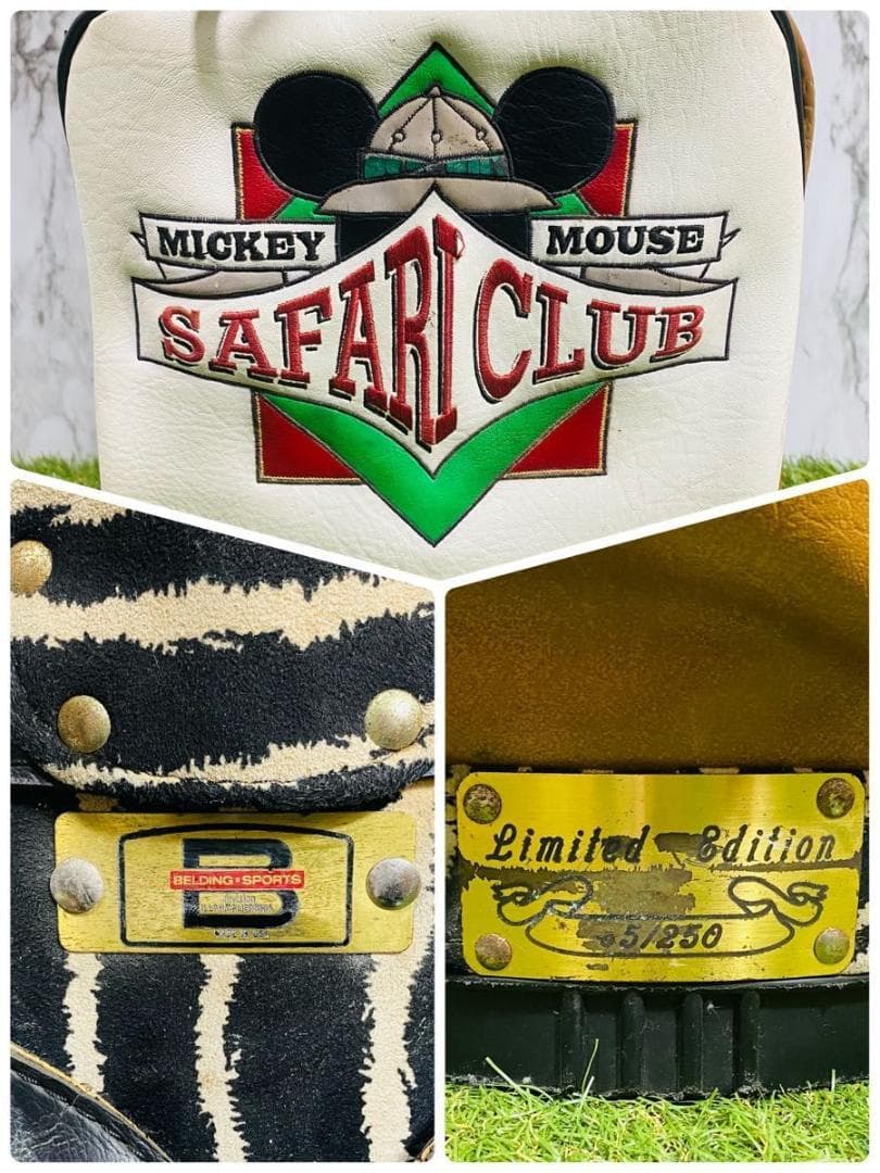 【激レア】ベルディング ミッキーマウス サファリクラブ カート式 キャディバッグ