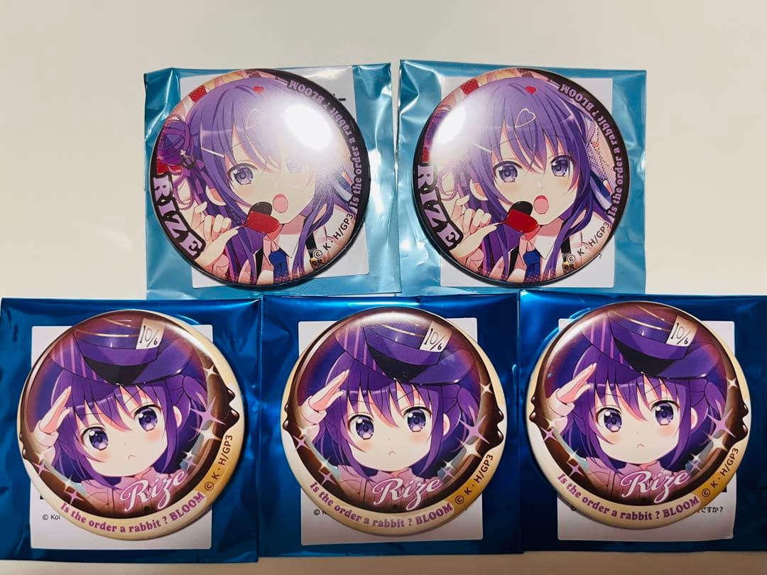 ご注文はうさぎですか？ Anisugar プリン コーヒーゼリー　缶バッジ リゼ