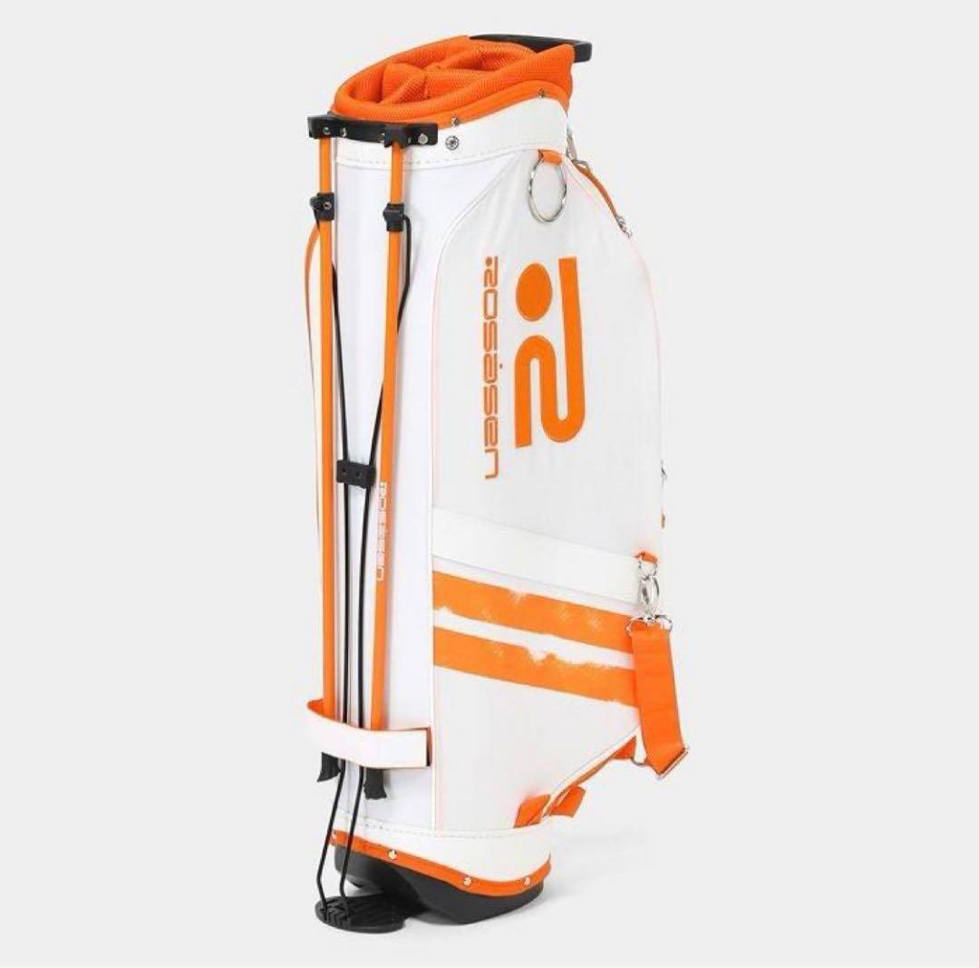 【新品タグ付】ロサーセンrosasen/ロゴ入りキャディバッグ★オレンジ♪★