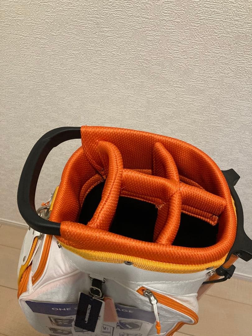 【新品タグ付】ロサーセンrosasen/ロゴ入りキャディバッグ★オレンジ♪★