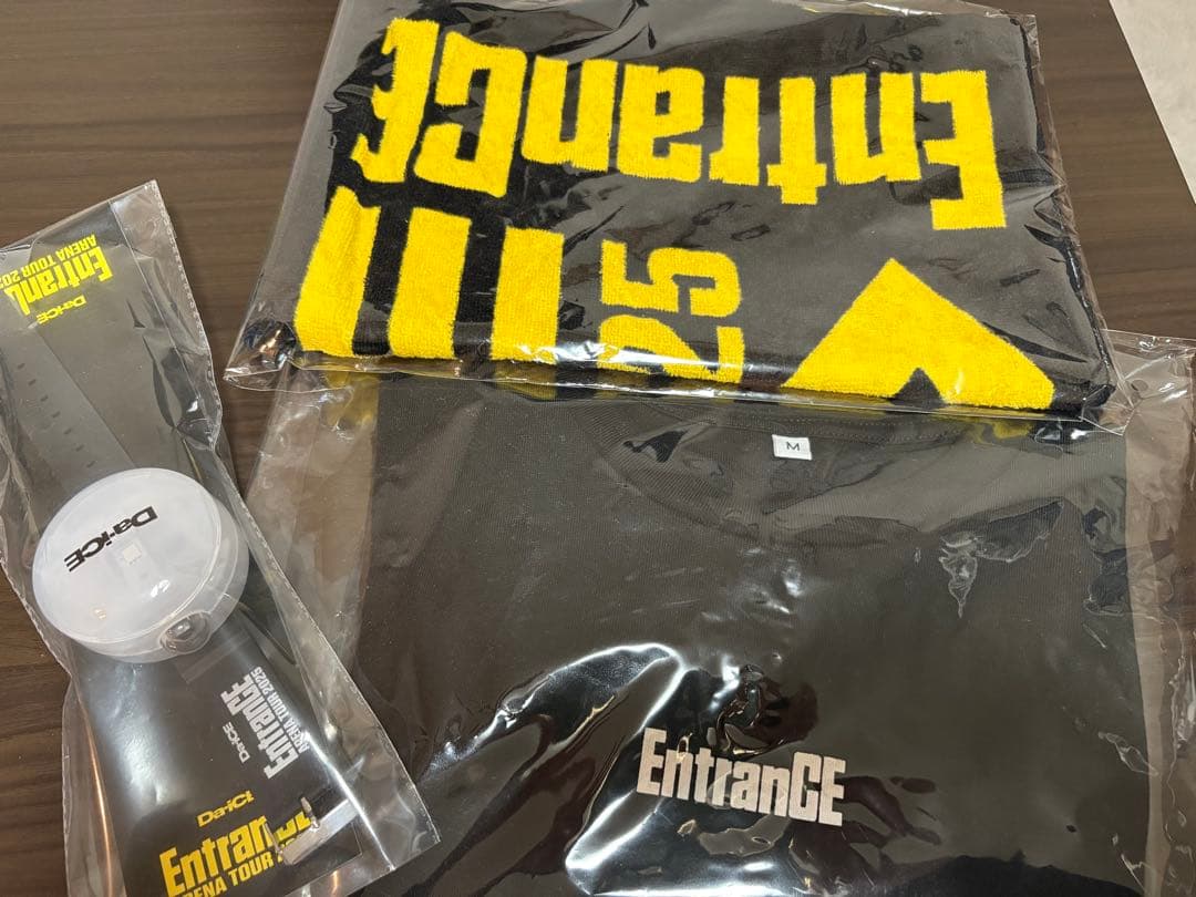 Da-iCE EntranCEグッズ ブレスレットライト タオル Tシャツ（M）