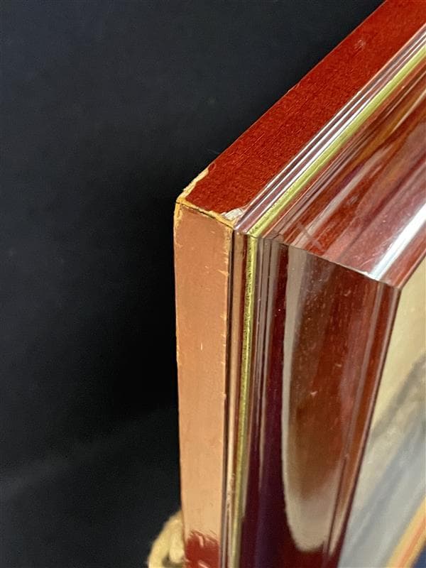 「真作」作者不明　風景画　油彩画　額装　サイン有り　F10号