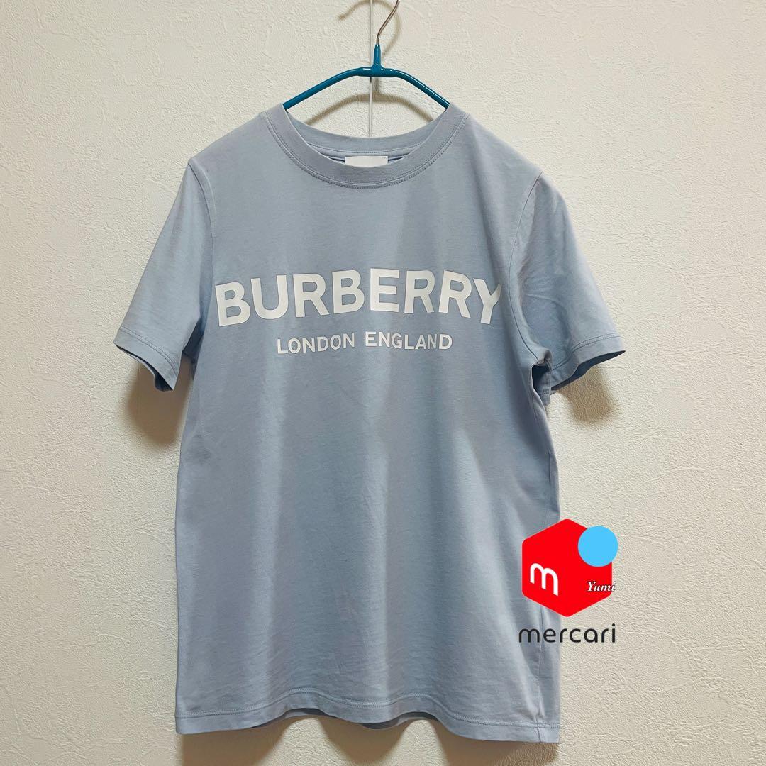 チョビ様 現行白タグ　BURBERRY Tシャツ 140cm ライトブルー