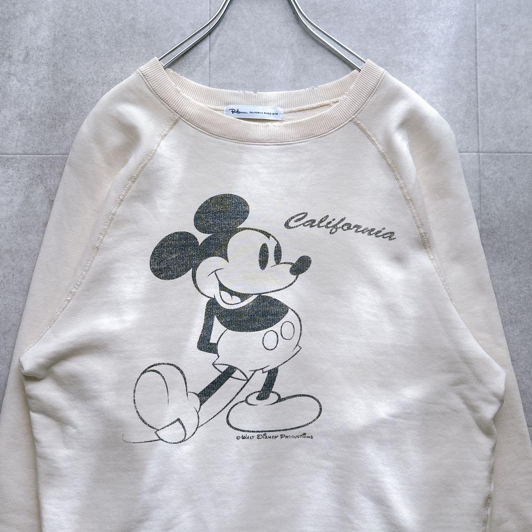 美品✨RonHerman ロンハーマン ミッキー ダメージ加工 スウェット L