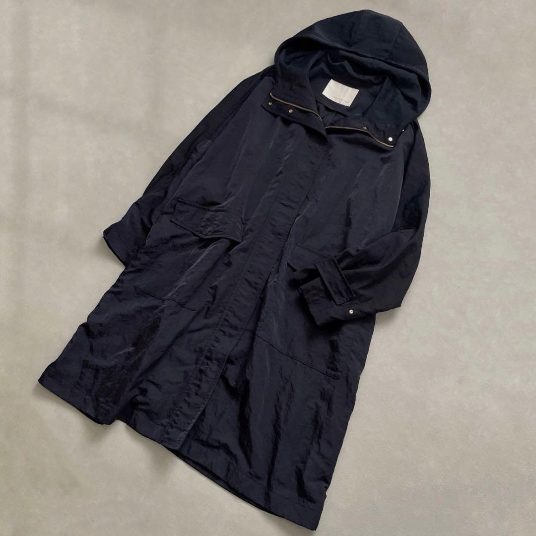 エストネーション　定価4万円　ナイロンタフタロングコート