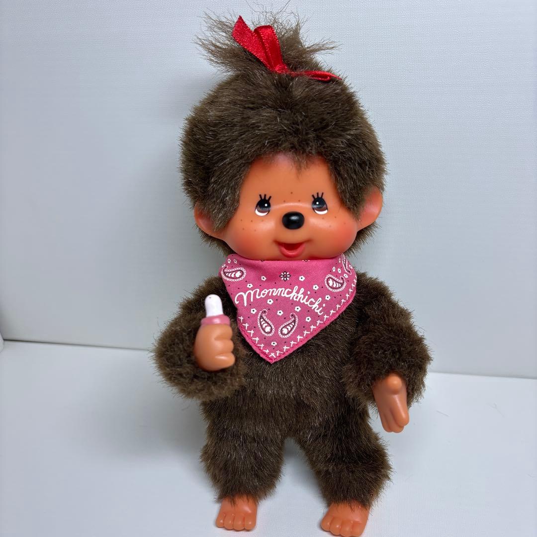 2002年発売 ポキポキ モンチッチ バンダナ ピンク 女の子 1376