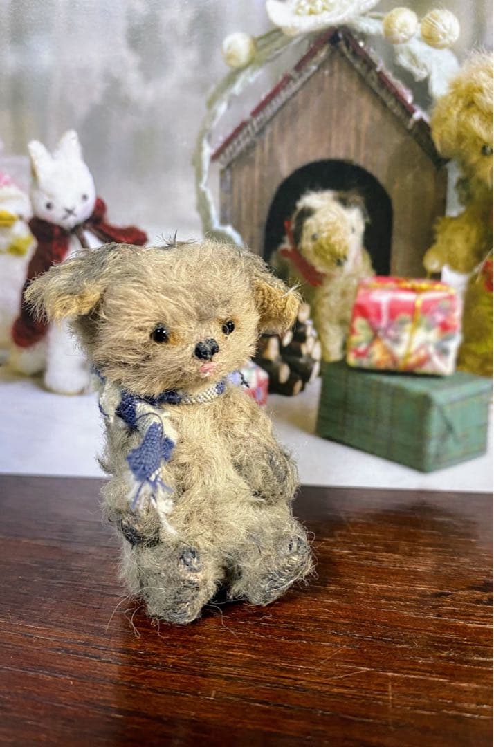 moriのえほん様　お茶目なワンコ　ミニチュア　ぬいぐるみ