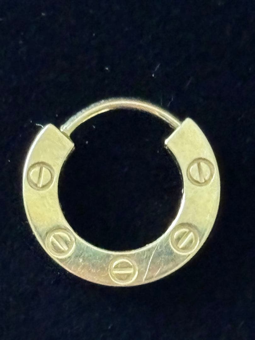 最終価格　Cartier LOVE シングルピアス　イエローゴールド