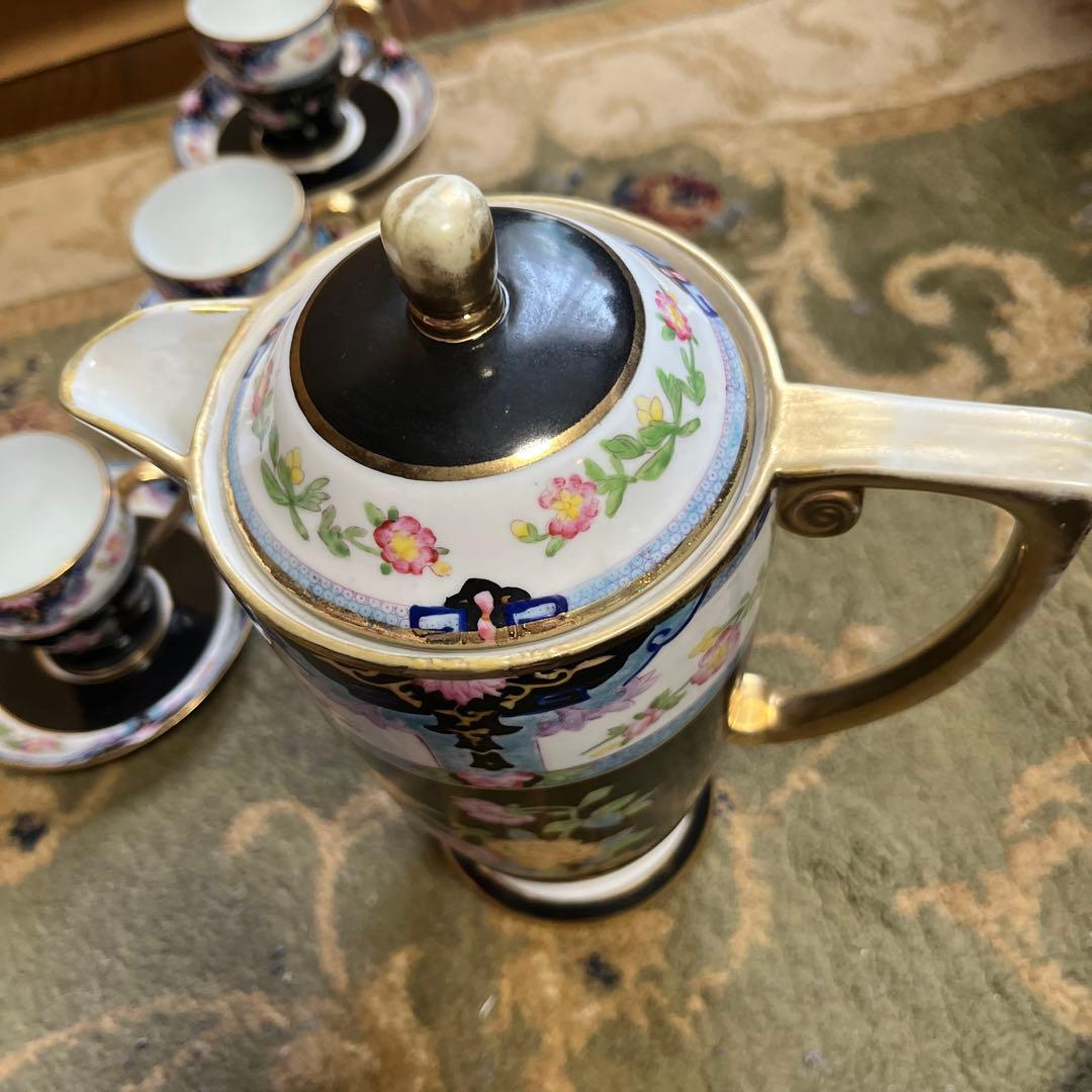 期間限定超レアなセットオールドノリタケMニッポン裏印ありチョコレートポットセット