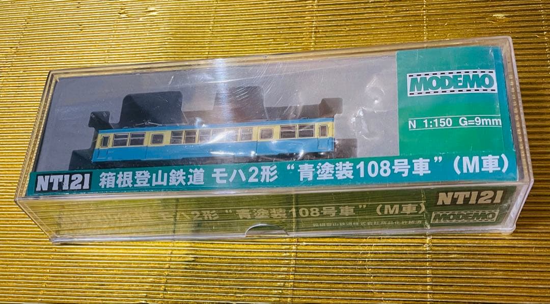 箱根登山鉄道⭐️モハ2形 青塗装108号車 (M車) ⭐️ライト点灯動力動作確認済