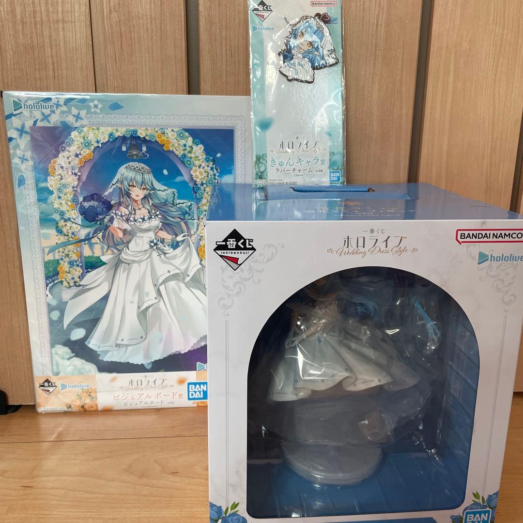 ホロライブ一番くじ　雪花ラミィフィギュア ラバーチャーム　ビジュアルボート