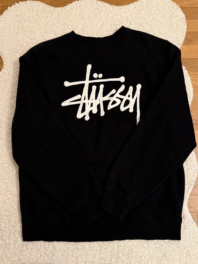 Stussy ブラック トレーナー S