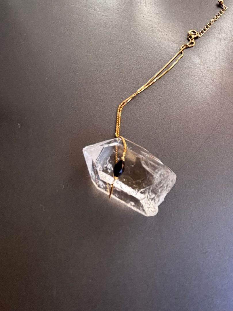 ハリックァ　オブシディアン　k18 アンクレット