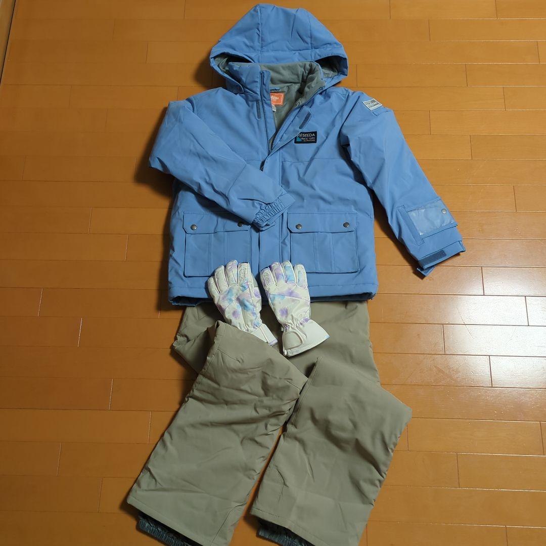 オンヨネ スキーウェア160cm手袋セット