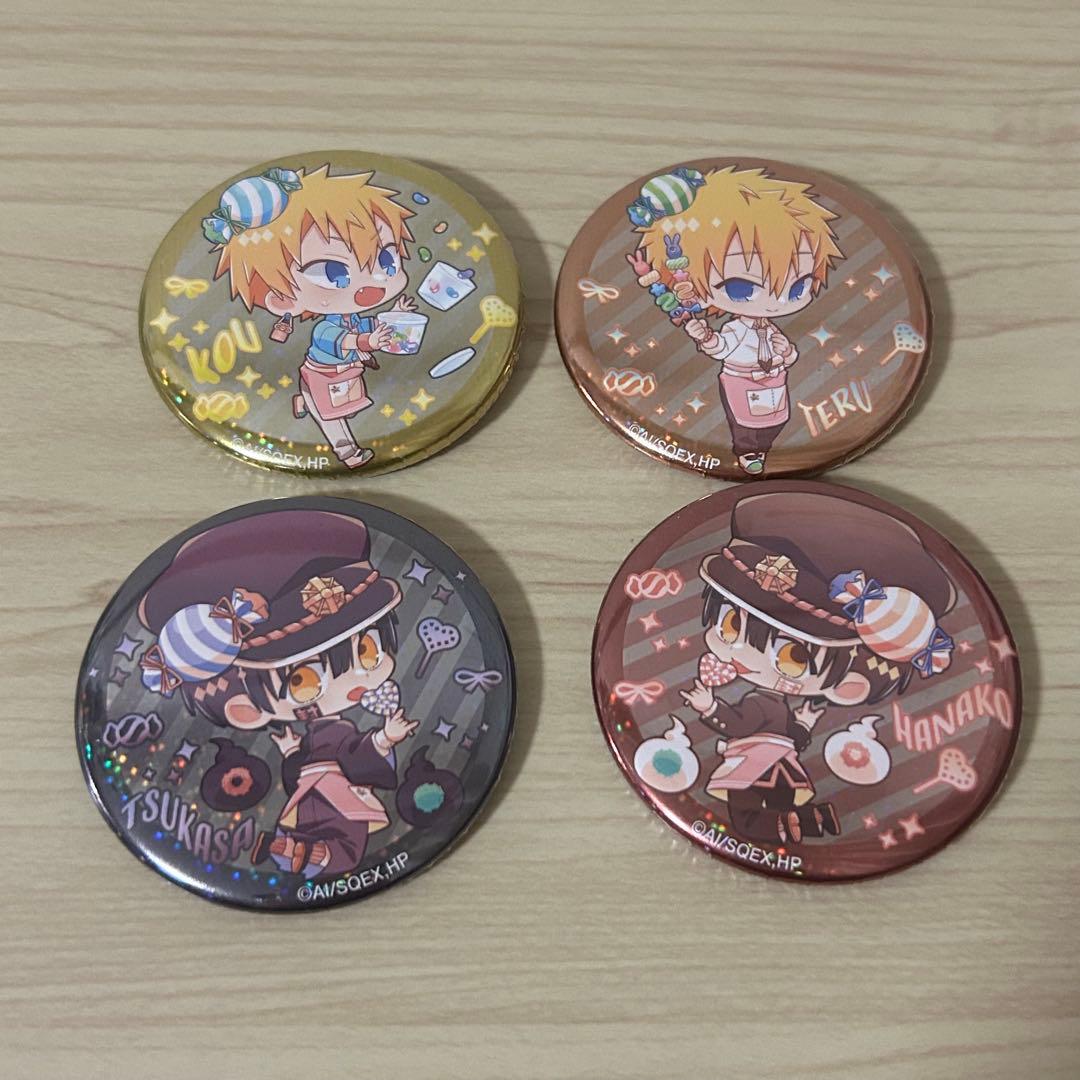 2/6まで CANDY A☆GO☆GO!　地縛少年花子くん　缶バッジ4つセット