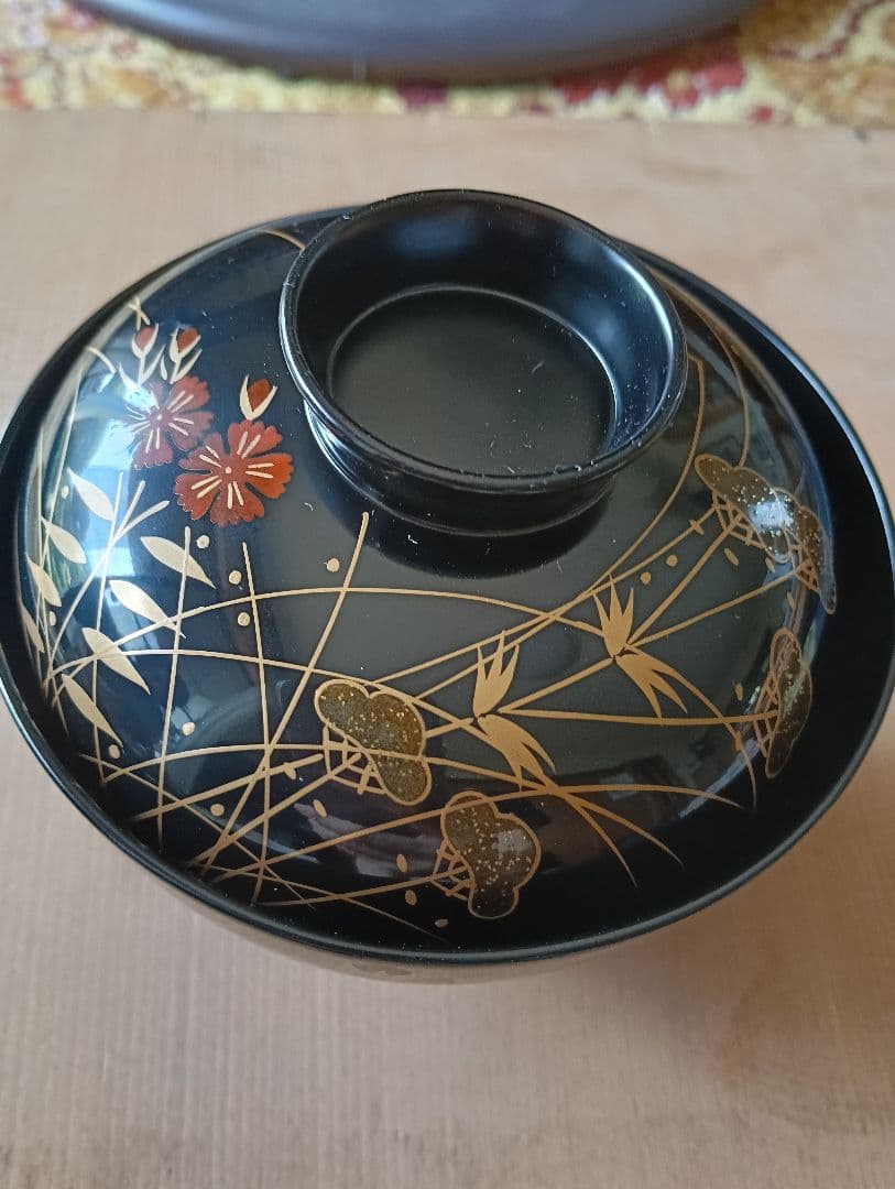 漆器　輪島塗　木製　蓋付椀　お煮物椀　吸物椀　9客