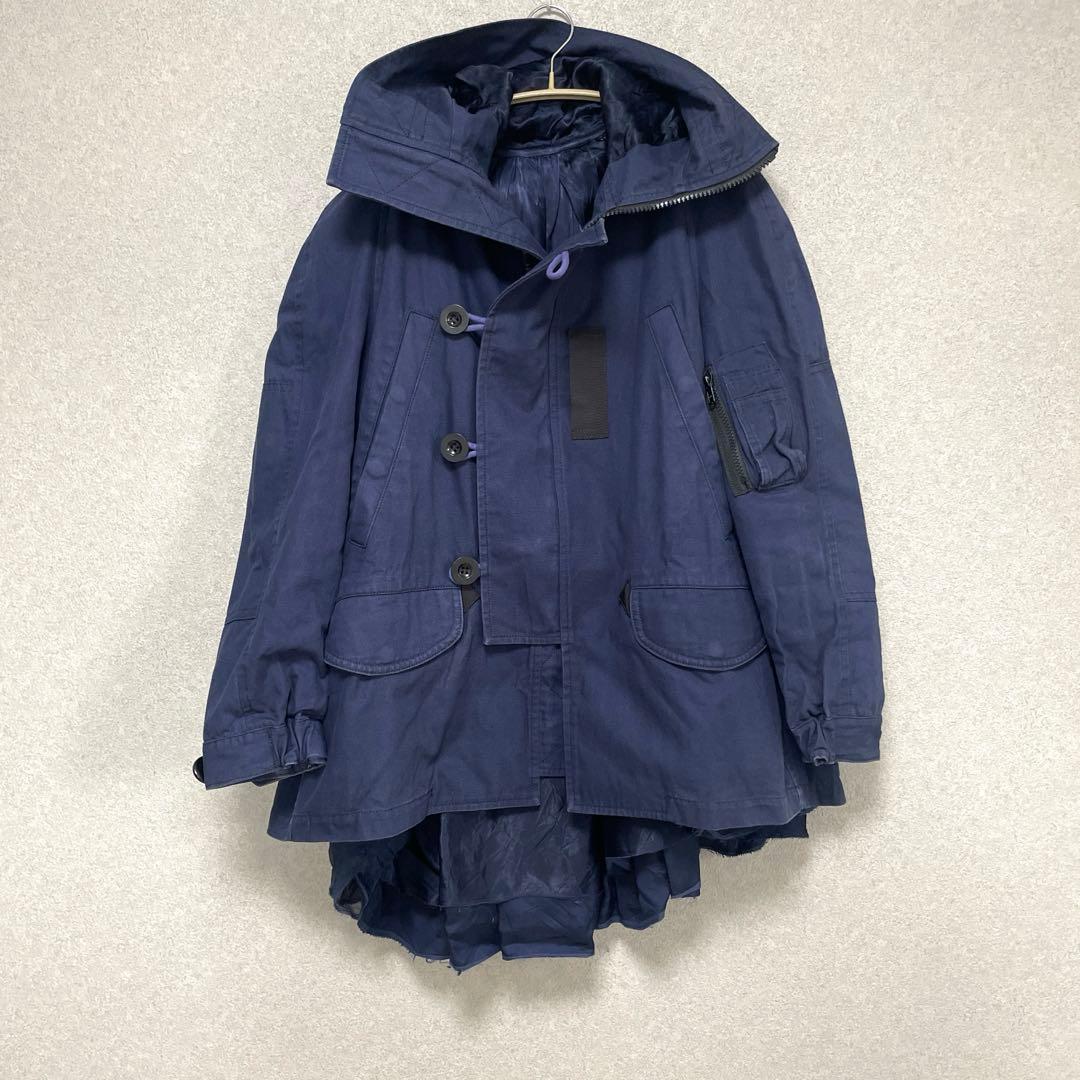 sacai ドッキングコート N-3B スタジャン ma-1 アシメ