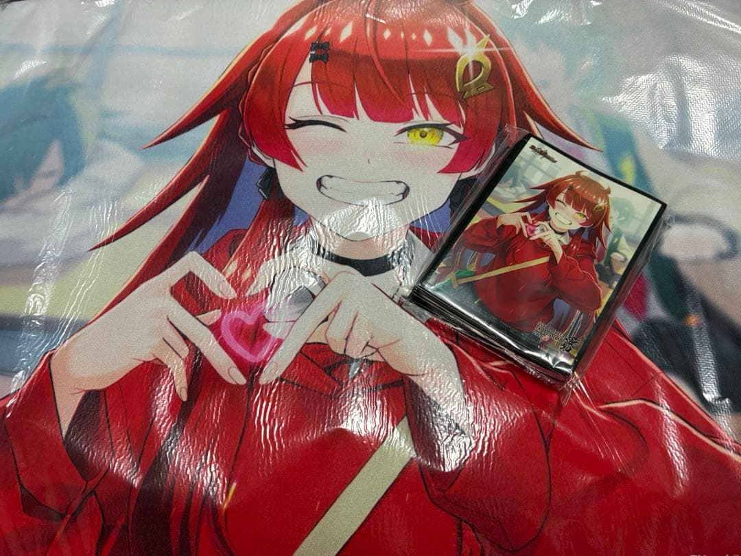 『真久間メガ』　プレイマット＆スリーブ セット　即日発送可能‼️