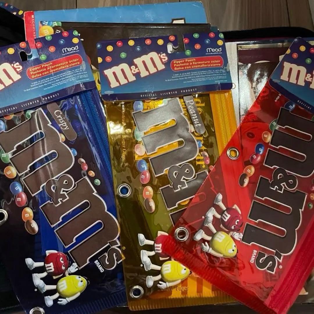 希少✨ タグ付き m&m's 3穴リング バインダー ファイル エムアンドエムズ