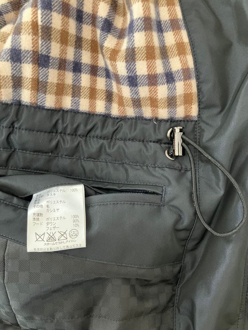 Aquascutum フード ダウンライナー付 モッズコート