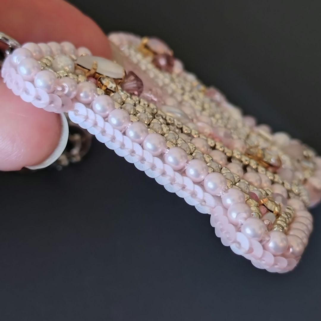 ☆ちぃ☆ピンクのさくらんぼ・イニシャルМ・イニシャルC バックチャーム