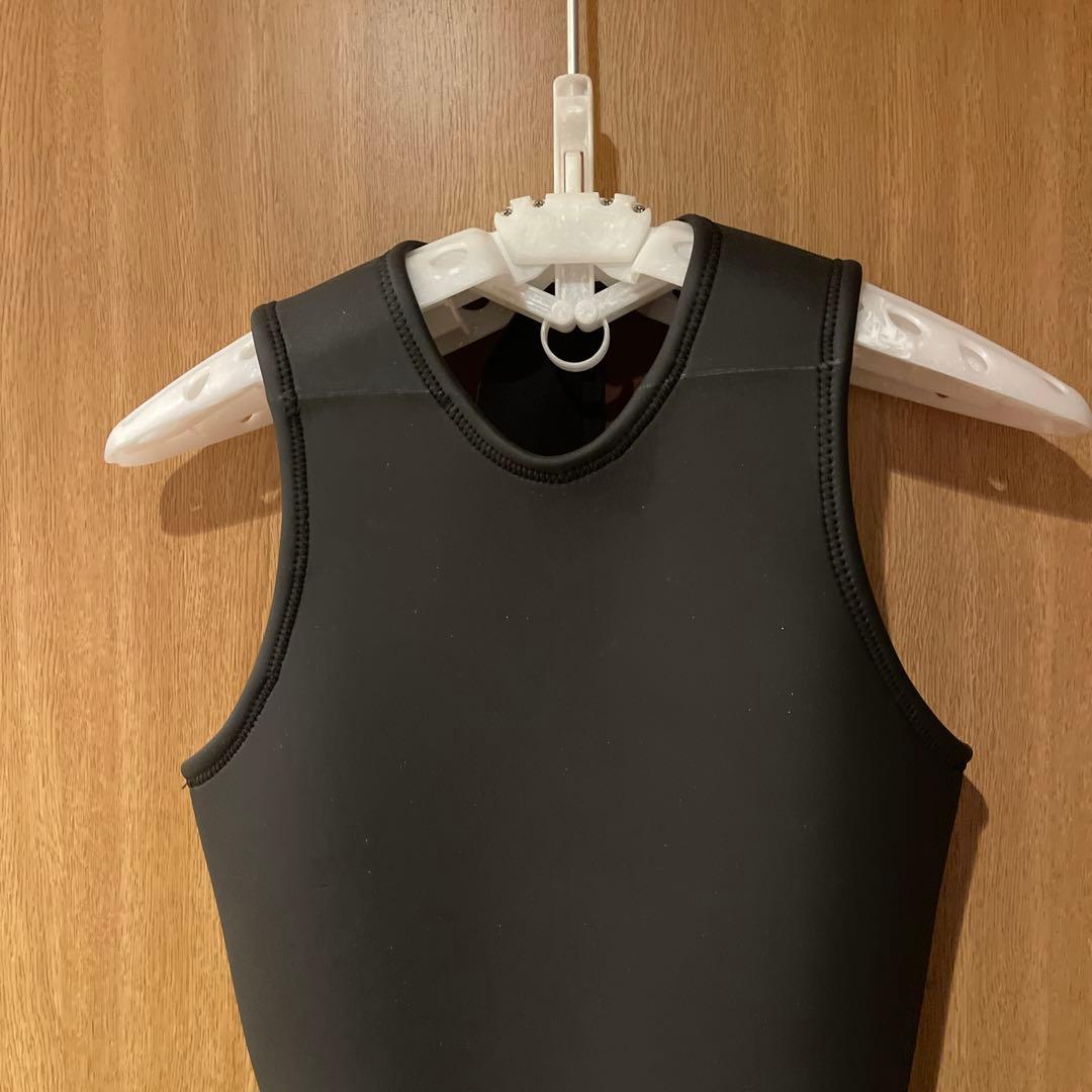 国産黒 ノースリーブ ロングジョン ウェットスーツ